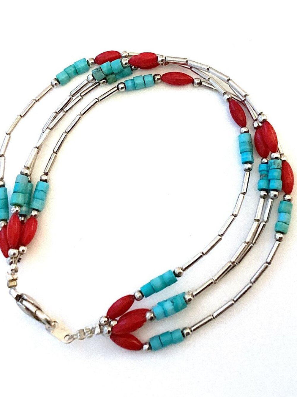 Vintage Southwest Jewelry, Native Bracelet Silver and Turquoise, Estate in NM